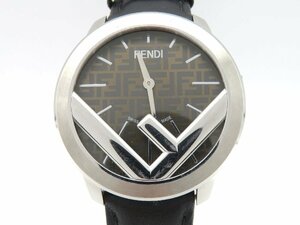 1 jpy * operation * Fendi lana way Brown quarts men's wristwatch N960