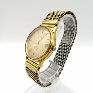 1円◆稼働◆ オメガ デヴィル ゴールド クオーツ ユニセックス 腕時計 M15501の画像2