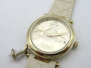 1円◆稼働◆ ヴィヴィアンウエストウッド VV006WHWH 白 クオーツ ユニセックス 腕時計 N13704