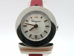 1円◆稼働◆ フェラガモ シルバー クオーツ レディース 腕時計 M38811