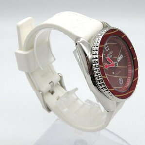 1円◆稼働◆ セイコー 4R36-11G0 EVISEN レッド 自動巻き メンズ 腕時計 M38501の画像4