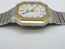 1円■ジャンク■ ロンジン シルバー クオーツ ユニセックス 腕時計 コマ6 M39907_画像3