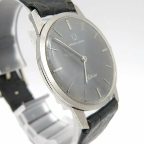 1円◆稼働◆ ユニバーサルジュネーブ ブラック 手巻き ユニセックス 腕時計 M39005の画像3