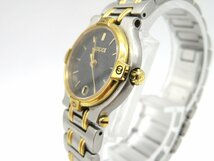 1円◆稼働◆ グッチ 9000L グレー クオーツ レディース 腕時計 コマ５ M39205_画像2