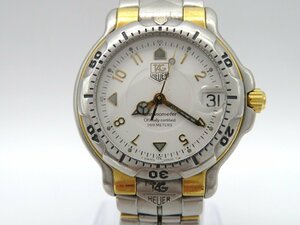 1 jpy # Junk # TAG Heuer WH5251 Chrono meter white quarts unisex wristwatch M39801