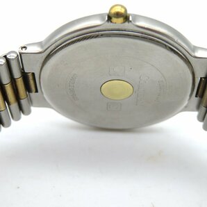 1円◆稼働◆ ロンジン コンクエスト ホワイト クオーツ ユニセックス 腕時計 M20101の画像6