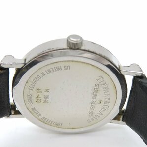 1円◆稼働◆ ティファニー シルバー クオーツ ユニセックス 腕時計 M21101の画像6