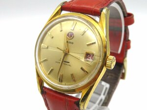 1円■ジャンク■ ラドー ワールドトラベル ゴールド 手巻き ユニセックス 腕時計 M38601
