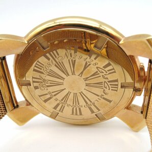 1円◆稼働◆ ガガミラノ マヌアーレ46 シルバー クオーツ メンズ 腕時計 M39002の画像5