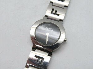 1円◆稼働◆ フェンディ 3050L ブラック クオーツ レディース 腕時計 M37704