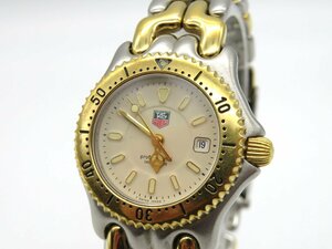1円◆稼働◆ タグホイヤー WG1321-2 プロフェッショナル クリーム クオーツ レディース 腕時計 M38204