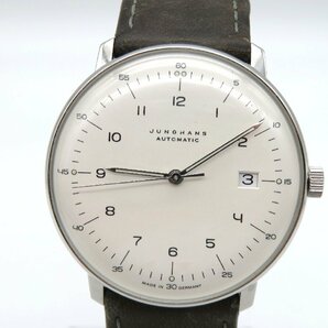 1円■ジャンク■ ユンハンス ホワイト 自動巻き メンズ 腕時計 M20802の画像2