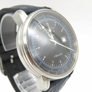 1円◆稼働◆ ツェッペリン ブラック 自動巻き メンズ 腕時計 M39003の画像3