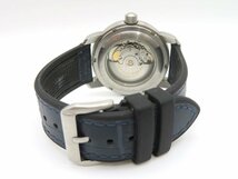 1円◆稼働◆ ツェッペリン ブラック 自動巻き メンズ 腕時計 M39003_画像6