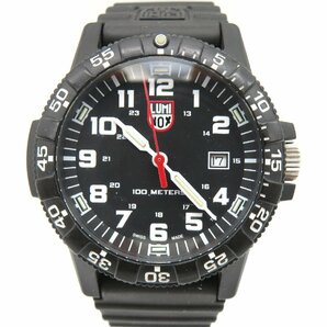 1円◆稼働◆ ルミノックス ブラック クオーツ メンズ 腕時計 M38803の画像1