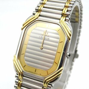 1円■ジャンク■ クレドール 2F70-5480 シルバー/ゴールド クオーツ レディース 腕時計 M23101の画像1
