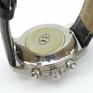 1円◆稼働◆ モーリス・ラクロア 39721-1121 クロネオ クロノ 白 自動巻き メンズ 腕時計 O248の画像6