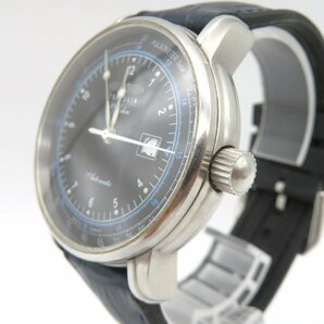 1円◆稼働◆ ツェッペリン ブラック 自動巻き メンズ 腕時計 M39003の画像2