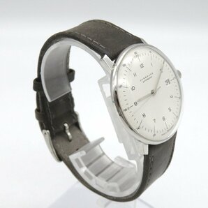1円■ジャンク■ ユンハンス ホワイト 自動巻き メンズ 腕時計 M20802の画像4