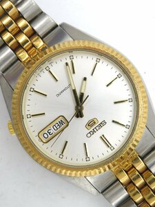 1円◆稼働◆ SEIKO 7S26-3110 5 シルバー 自動巻き メンズ 腕時計 L27302