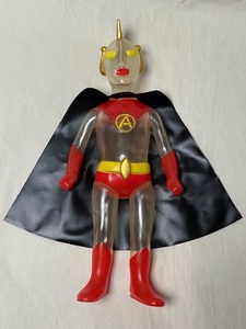 マルサン ウルトラエース ソフビ sofubi sofuvi sofvi フィギュア クリア レッド 美品 ウルトラマン エース ブルマァク ベアモデル M1号