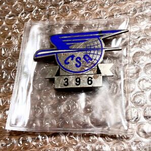 チェコ航空 CSA Czech Airlines 客室乗務員着用 バッジ PIN 1940年代？ 豪華7宝仕様の画像3