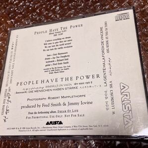 パティ・スミス Patti Smith USAプロモ 特製CD 2曲 1988年 special promo only 初期CD貴重盤 RARE versionの画像2