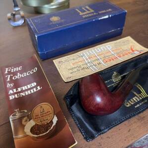 70年代 ★希少 レア！OLD DUNHILL SHELL BRIAR ヴィンテージ ダンヒル パイプ イングランド製 ★おまけ付きセットの画像1