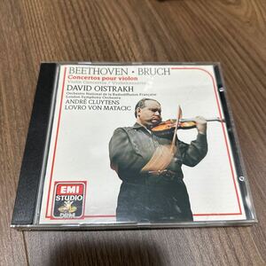 希少蘭盤CD!! DAVID OISTRAKH オイストラフ BEETHOVEN BRUCH ベートーヴェン ヴァイオリン協奏曲 VIOLIN CONCERTOS ブルッフ 7 69261 2