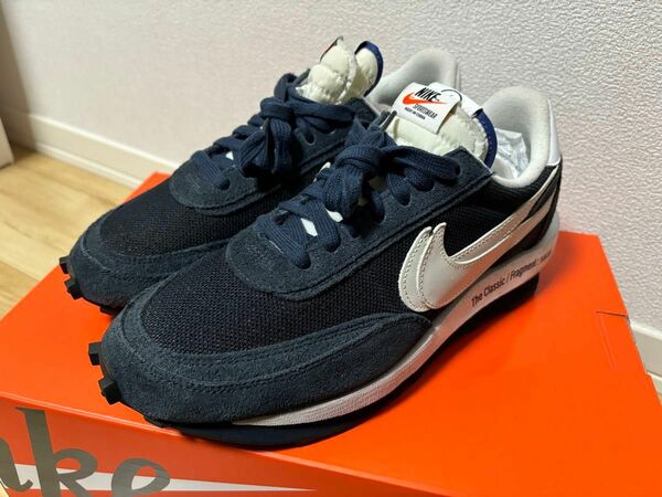 ☆極美品☆ Fragment × sacai × Nike LD Waffle 27.5 Blackended Blue 