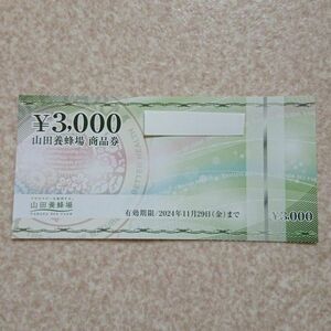 山田養蜂場 商品券 3000円