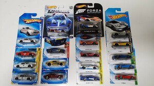 hotwheels ホットウィール　フォードマスタング シェルビー GT-500　FORD GT RACE　FORD GT 等　計18台　未開封品　送料無料