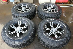 ★183 MKW MK-36 16インチ８Jインセット±０ PCD139.7 BFグットリッチ マッドテレン 265/75R16　ランクル　プラド　FJ等　４本　札幌