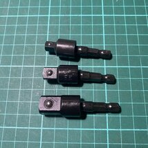 B01-1 首振り ソケットアダプター3本セット 変換アダプター DIY 6.35mm 六角軸 電動ドリル インパクトドリル ドリルアダプター　_画像4