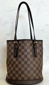 1 иен старт Louis Vuitton LOUIS VUITTONmare Damier ведро type плечо ebenN42240 ручная сумочка обычно используя 