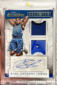 * actual use /75[RC]Auto Karl-Anthony Towns 2015-16 PANINI Town zNBA Rookie card rookie direct paper autograph card Timberwolves