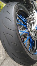 愛知 WR250X 純正 ホイール ディスク タイヤ 前後 モトクロス モタード バイク オフロード キャリパーサポート スピードテック ジータ ZETA_画像6