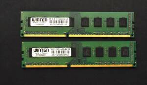 WINTEN WT-LD1600-8GB (DDR3-1600 PC3-12800) 8GB X 2枚　（１６GB)　セット