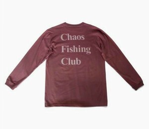 Chaos Fishing Club OG LOGO L/S TEE XL マルーン 新品送料込　ロンT