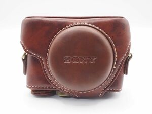 【新品未使用品】 ソニー SONY DSC-RX100用　レザーケース　(ブラウン) #AC0022 