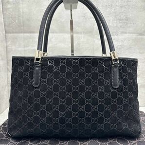 1円■極美品■ グッチ GUCCI メンズ GGキャンバス シェリーライン トートバッグ ハンドバッグ ビジネスバッグ レザー 本革 A4◎ 大容量 の画像3