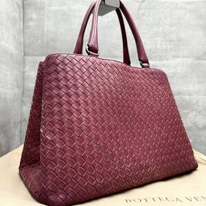 1円■最高級■ BOTTEGA VENETA ボッテガヴェネタ メンズ イントレチャート トートバッグ ビジネスバッグ A4◎ 大容量 レザー 本革