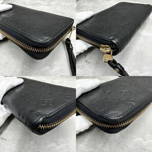 1円■新型■ ルイヴィトン Louis vuitton メンズ ジッピーウォレット アンプラント ノワール 長財布 M61864 レザー 本革 現行 ブラック 黒 の画像6