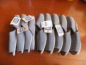  unused goods! bamboo middle slippers 8 pair M size 