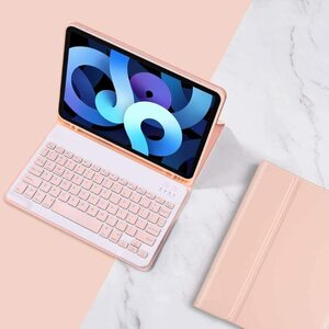 iPad 10 キーボード ケース カバー 分離式 女性 iPad 第10世代 2022 Bluetooth キーボードケース ペン収納可能 薄型 可愛い レディース