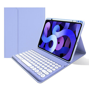iPad Mini6 キーボードケース 丸型キー アイパッド iPad mini 第6世代 Bluetooth キーボード カバー マグネット分離式 可愛い 学生