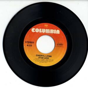 Cheryl Lynn 「Star Love/ You're The One」 米国COLUMBIA盤EPレコード