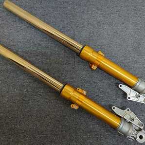 CB1300SF SC54 2011から取り外し OHLINS オーリンズ フロントフォーク FS622G 中古美品 サポート、フェンダーステー付きでポン付け可能の画像1