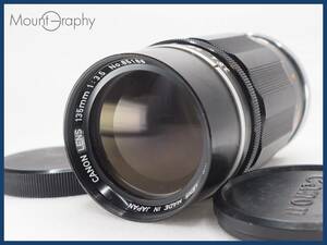 ★良品★ CANON キヤノン 135mm F3.5 Lマウント ★完動品★同梱可 前後キャップ付 #i6250