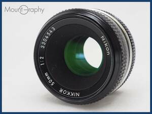 ★実用美品★ NIKON ニコン NEW NIKKOR 50mm F2 ★完動品★同梱可 #i6494